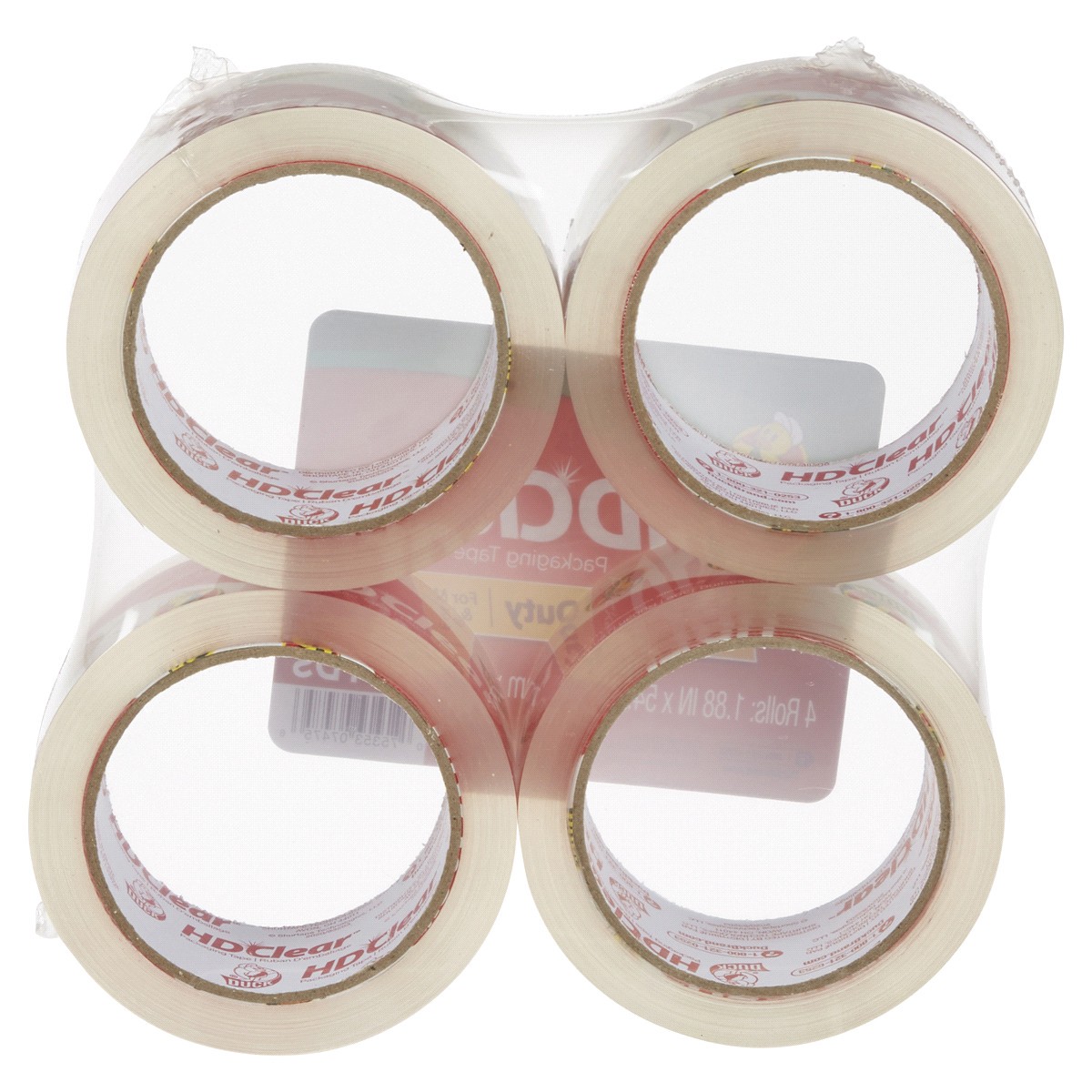 slide 8 of 29, Duck Heavy Duty Packaging Tape - Clear, 4 ct