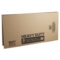 slide 26 of 29, Duck Heavy-Duty Moving/Storage Boxes 16" x 15" Brown, 16 in