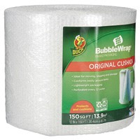 slide 15 of 29, Duck Original Bubble Wrap Cushioning - Transparent, 150 sq ft