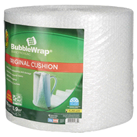 slide 3 of 29, Duck Original Bubble Wrap Cushioning - Transparent, 150 sq ft
