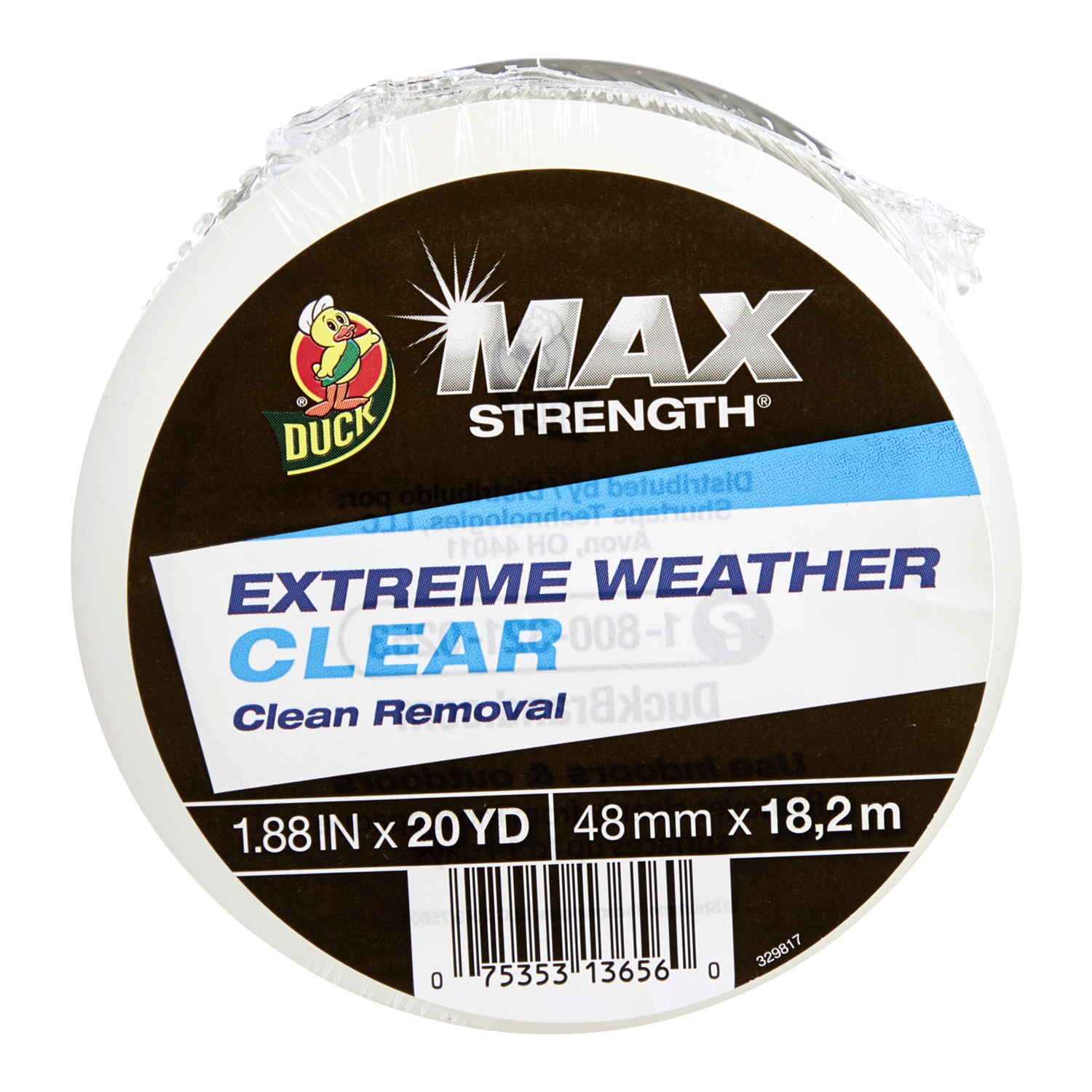 slide 1 of 5, Duck uck Max Extreme Weather Repair Tape - Clear, 1.88 in. x 20yd, 20 yd