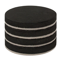 slide 5 of 5, Duck Brand Felt Hard Floor Furniture Sliders - Brown, 3.5 in., 4 ct; 3 1/2 in