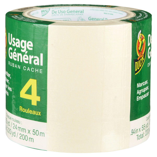 slide 20 of 29, Duck General Purpose Masking Tape, 4 ct