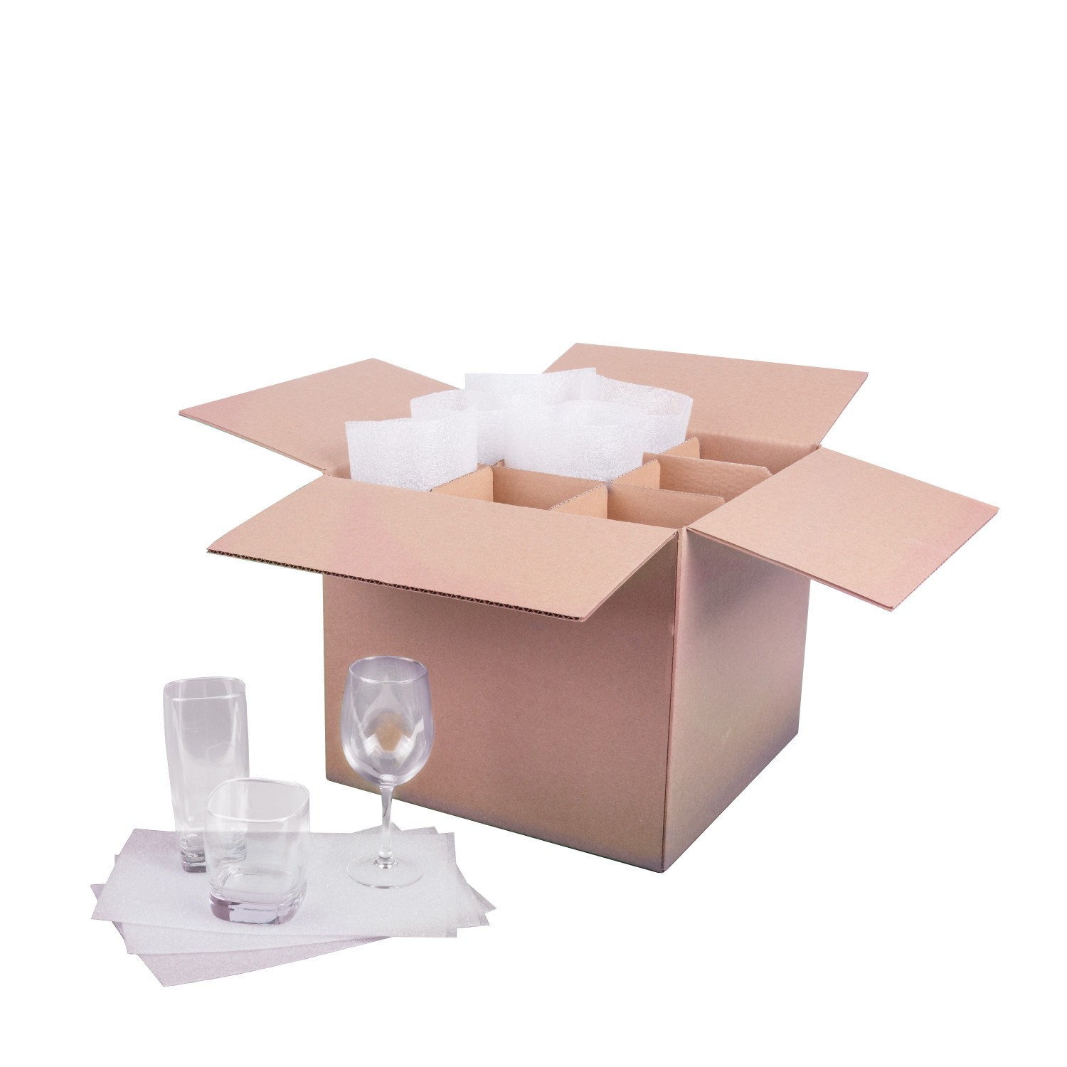 slide 3 of 6, Duck Glassware Packing Kit For 14X14 Box, 1 ct