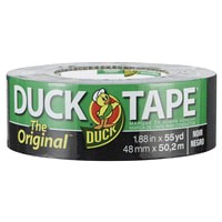 slide 19 of 29, Duck Brand The Original Strength Duck Tape Brand Duct Tape- Black, 1.88 in. x 55 yd., 1 ct