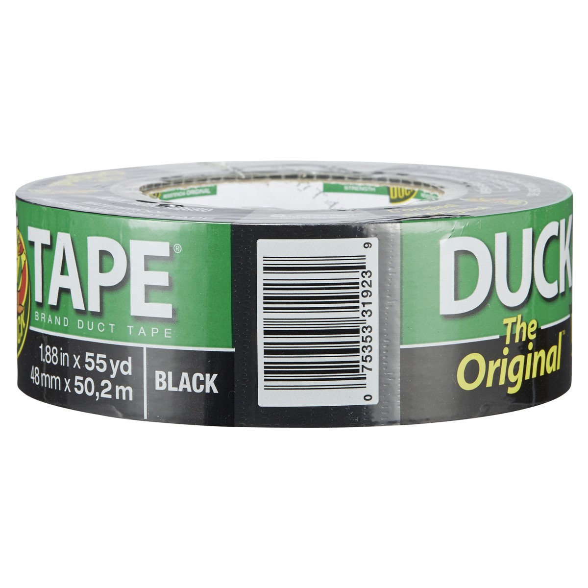 slide 25 of 29, Duck Brand The Original Strength Duck Tape Brand Duct Tape- Black, 1.88 in. x 55 yd., 1 ct
