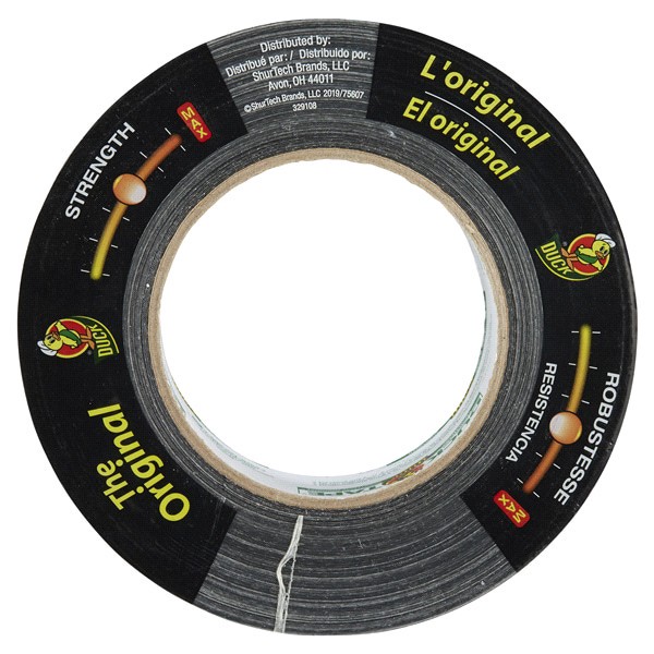 slide 28 of 29, Duck Brand The Original Strength Duck Tape Brand Duct Tape- Black, 1.88 in. x 55 yd., 1 ct