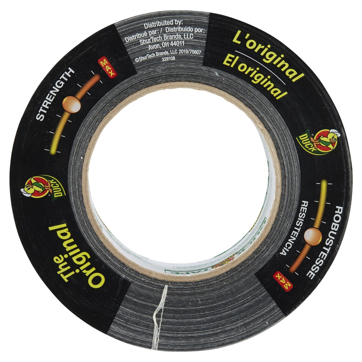 slide 29 of 29, Duck Brand The Original Strength Duck Tape Brand Duct Tape- Black, 1.88 in. x 55 yd., 1 ct