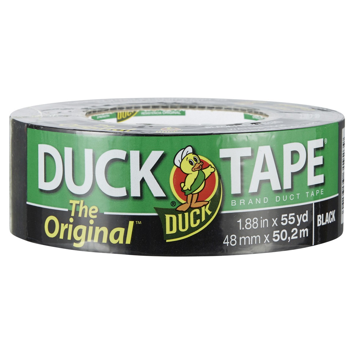 slide 1 of 29, Duck Brand The Original Strength Duck Tape Brand Duct Tape- Black, 1.88 in. x 55 yd., 1 ct