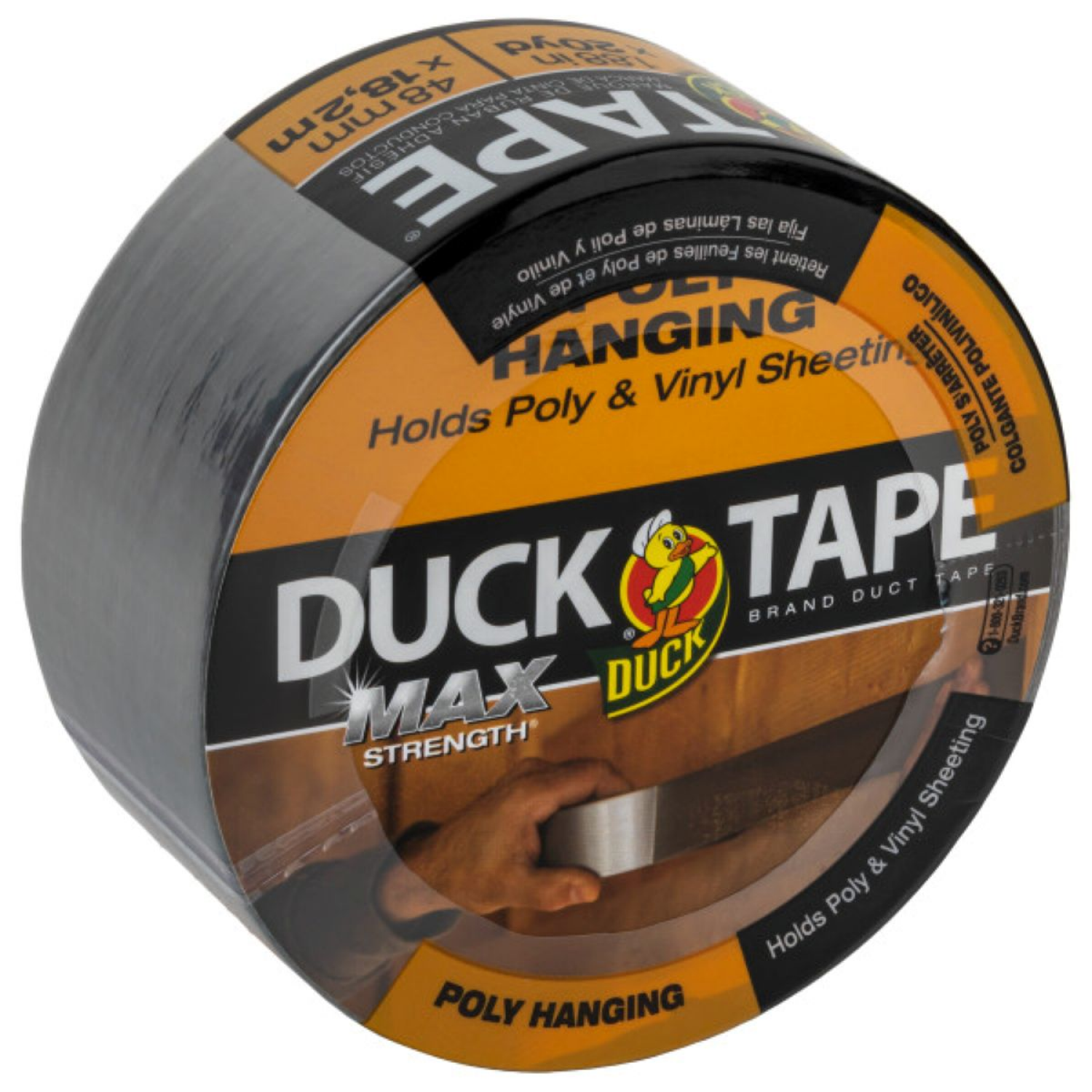 slide 2 of 3, Duck Tape Max Strength Poly Hanging, 20 yd, 20 yd