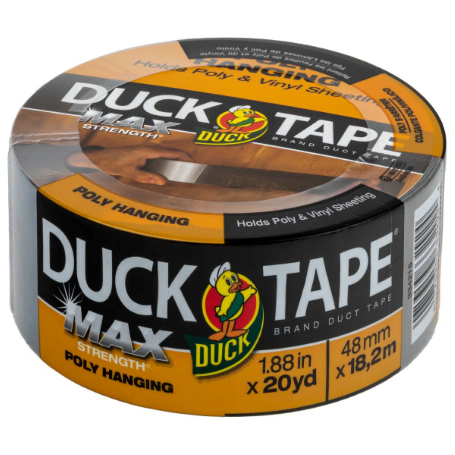 slide 1 of 3, Duck Tape Max Strength Poly Hanging, 20 yd, 20 yd
