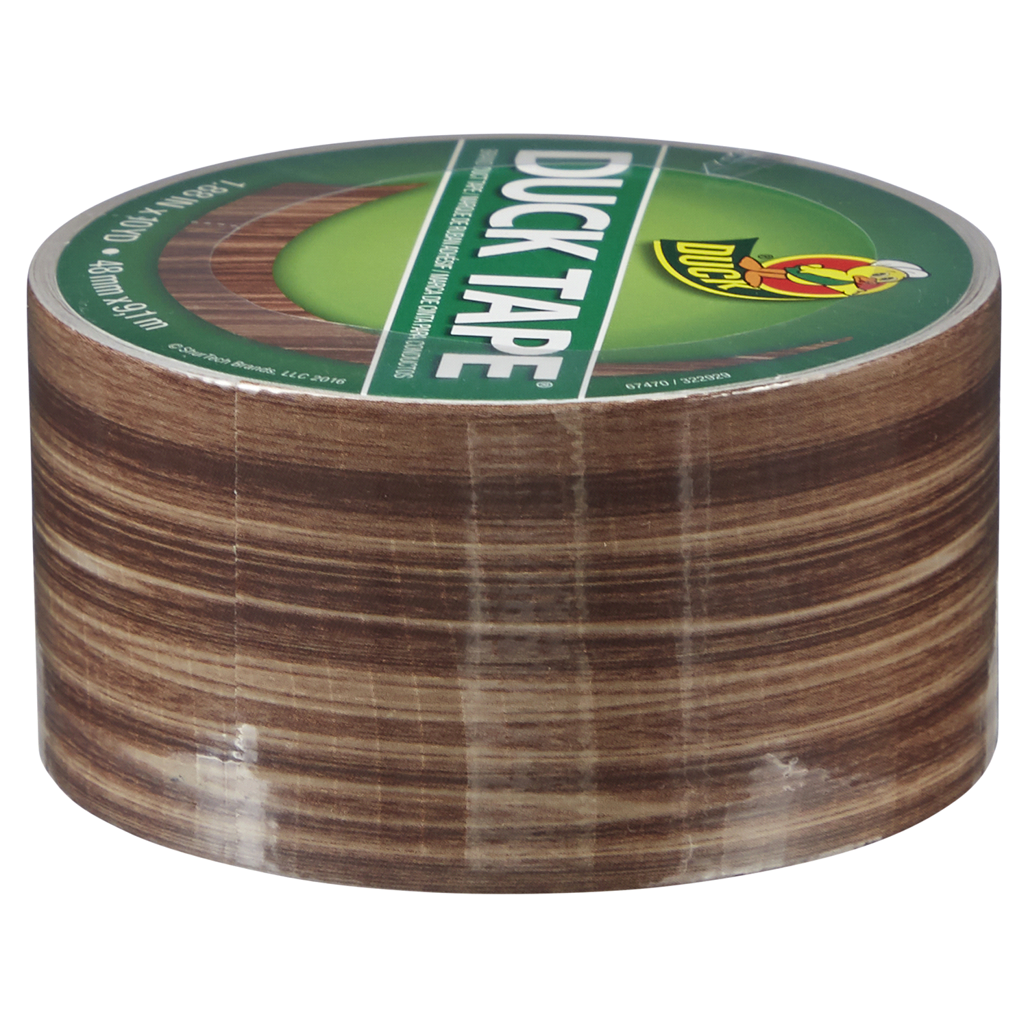 slide 3 of 5, Duck Brand Woodgrain, 10 yd, 10 yd