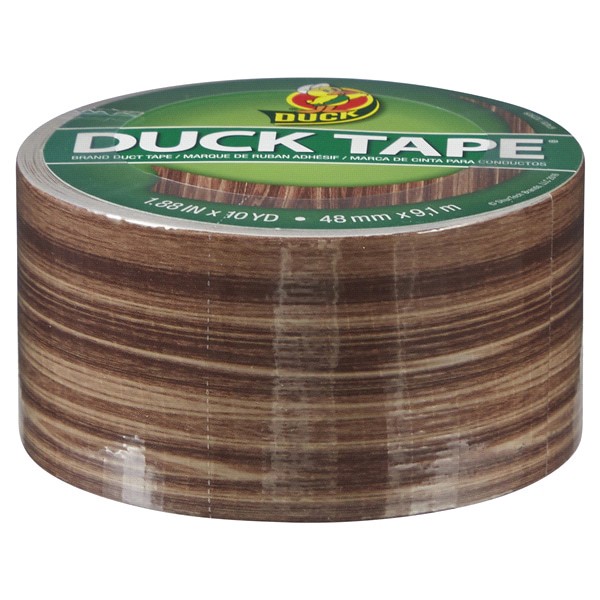 slide 12 of 29, Duck Brand Woodgrain, 10 yd, 10 yd