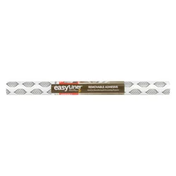DUCK EasyLiner® Removeable Adhesive Shelf Liner - Gray Pin Feather, 20 in. x 15 ft.