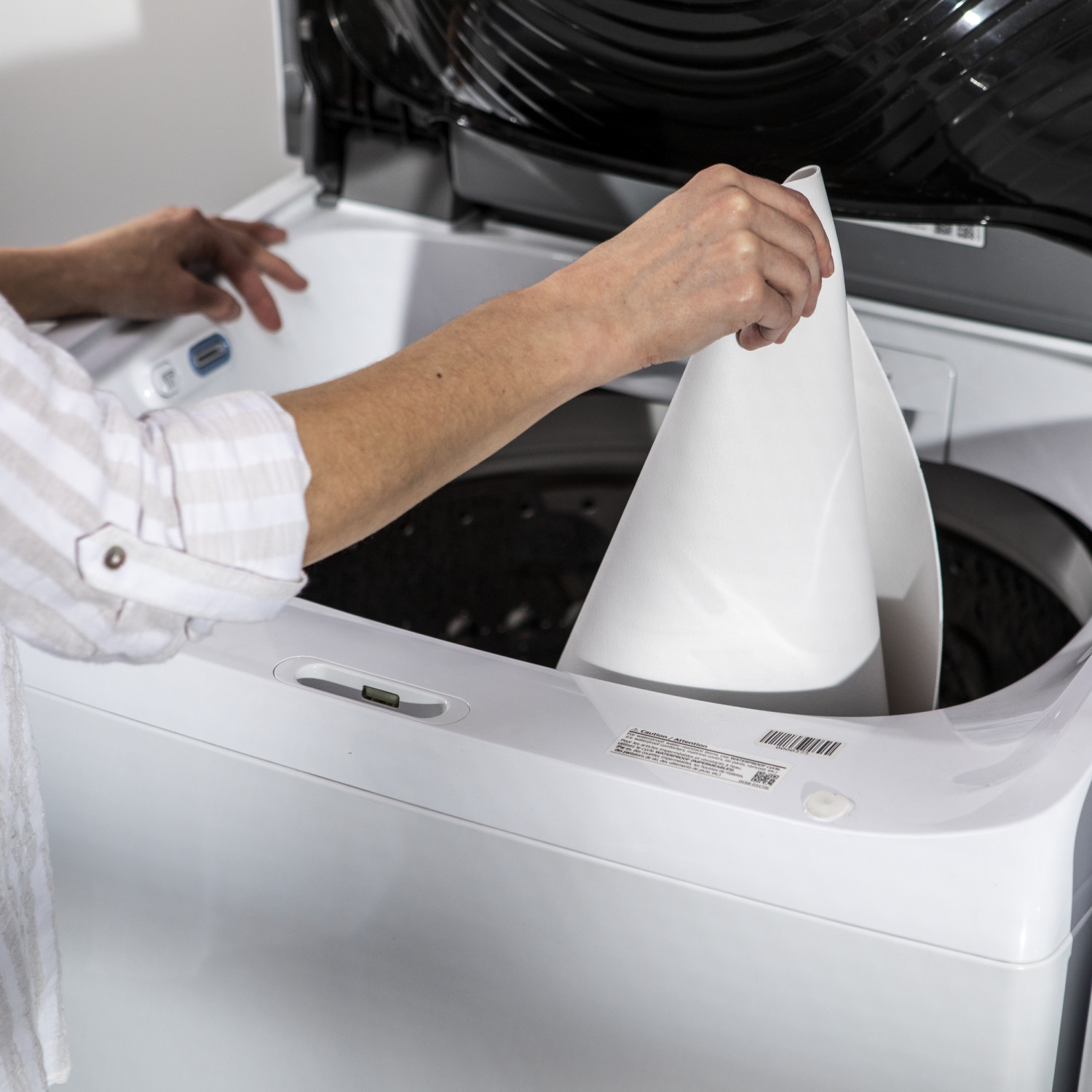 slide 2 of 3, Solid Grip EasyLiner Brand Shelf Liner with Clorox - White, 20 in. x, 6 ft