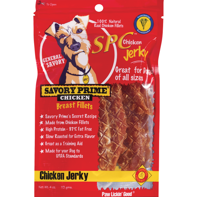 slide 1 of 1, Savory Prime Natural Chicken Jerky, 4 oz