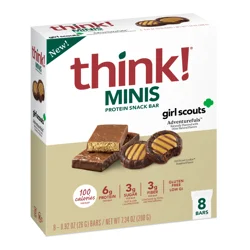 think! Girl Scouts Adventurefuls Minis Protein Snack Bar 8 - 0.92 oz Bars
