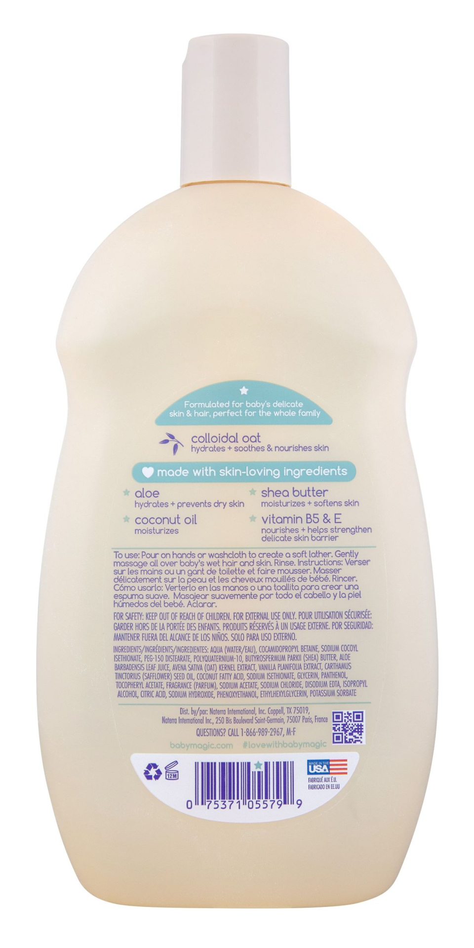 slide 2 of 2, Baby Magic Soothing Vanilla & Oat Hair & Body Wash 16.5 fl oz, 16.5 fl oz