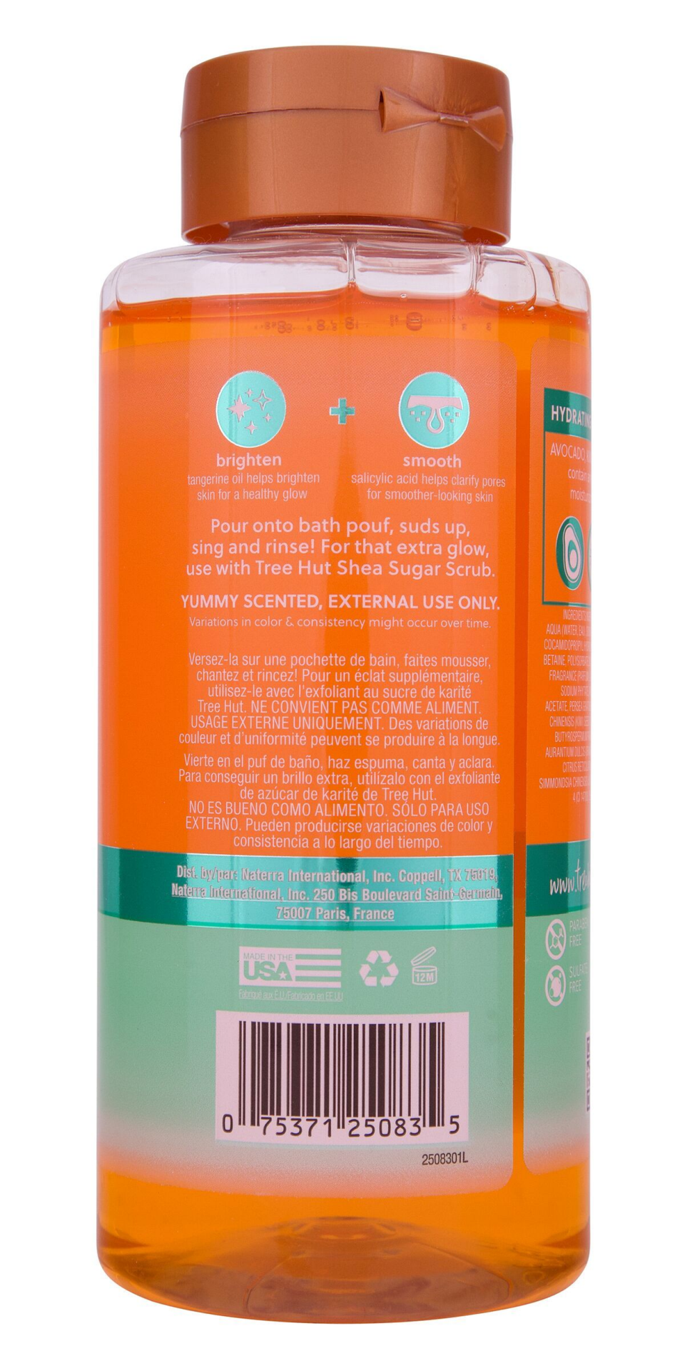 slide 2 of 2, Tree Hut® Tangerine Foaming Gel Wash, 18 fl oz