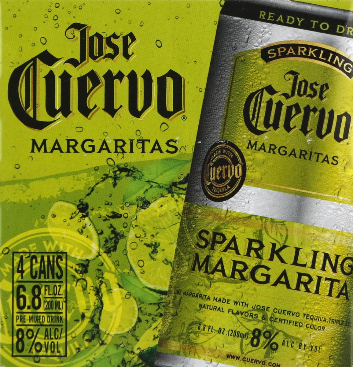 slide 1 of 5, Jose Cuervo Margaritas 4 ea, 4 ct; 6.8 fl oz