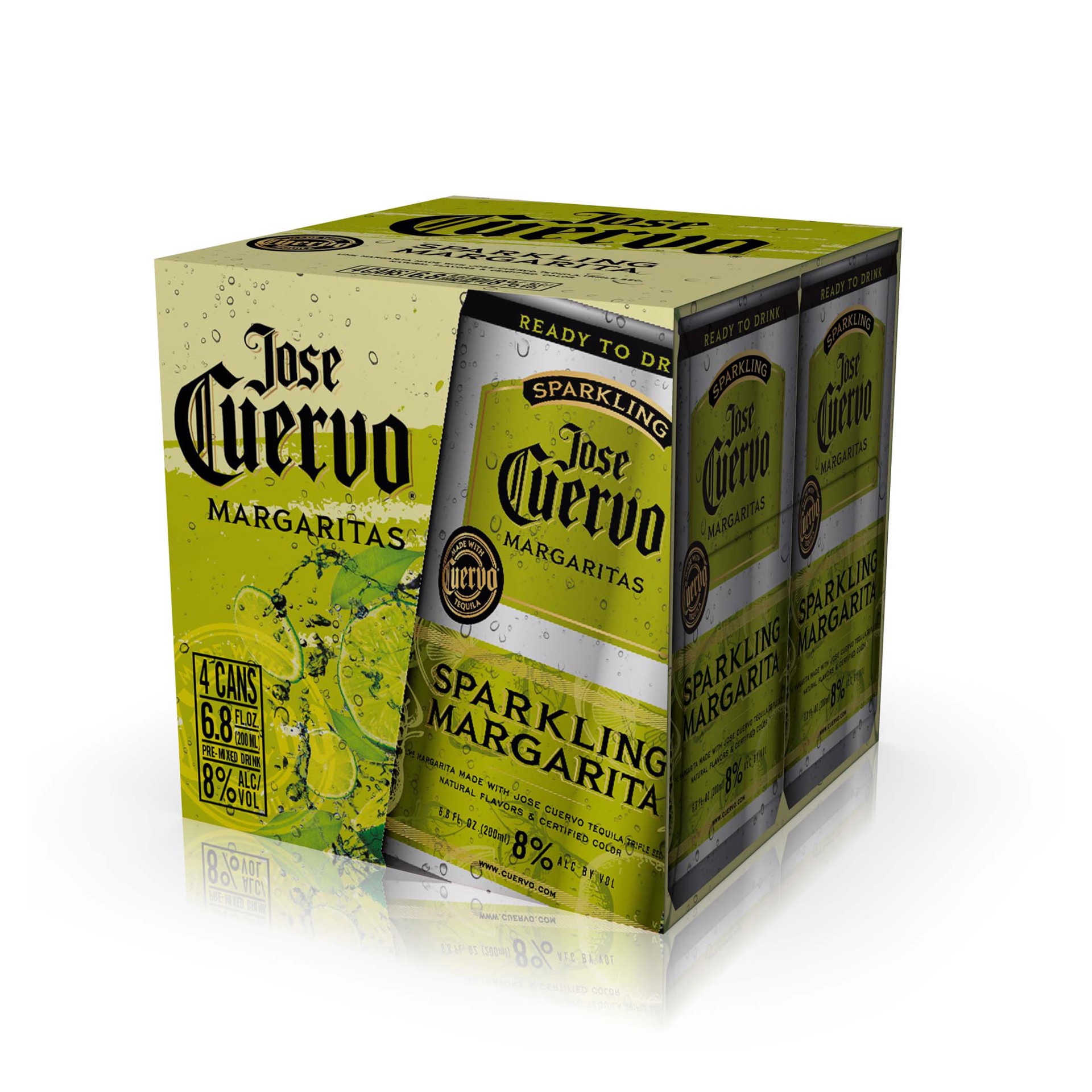 slide 5 of 5, Jose Cuervo Sparkling Margarita Ready to Drink Cocktail - 4-200 ml, 4 ct; 6.8 fl oz