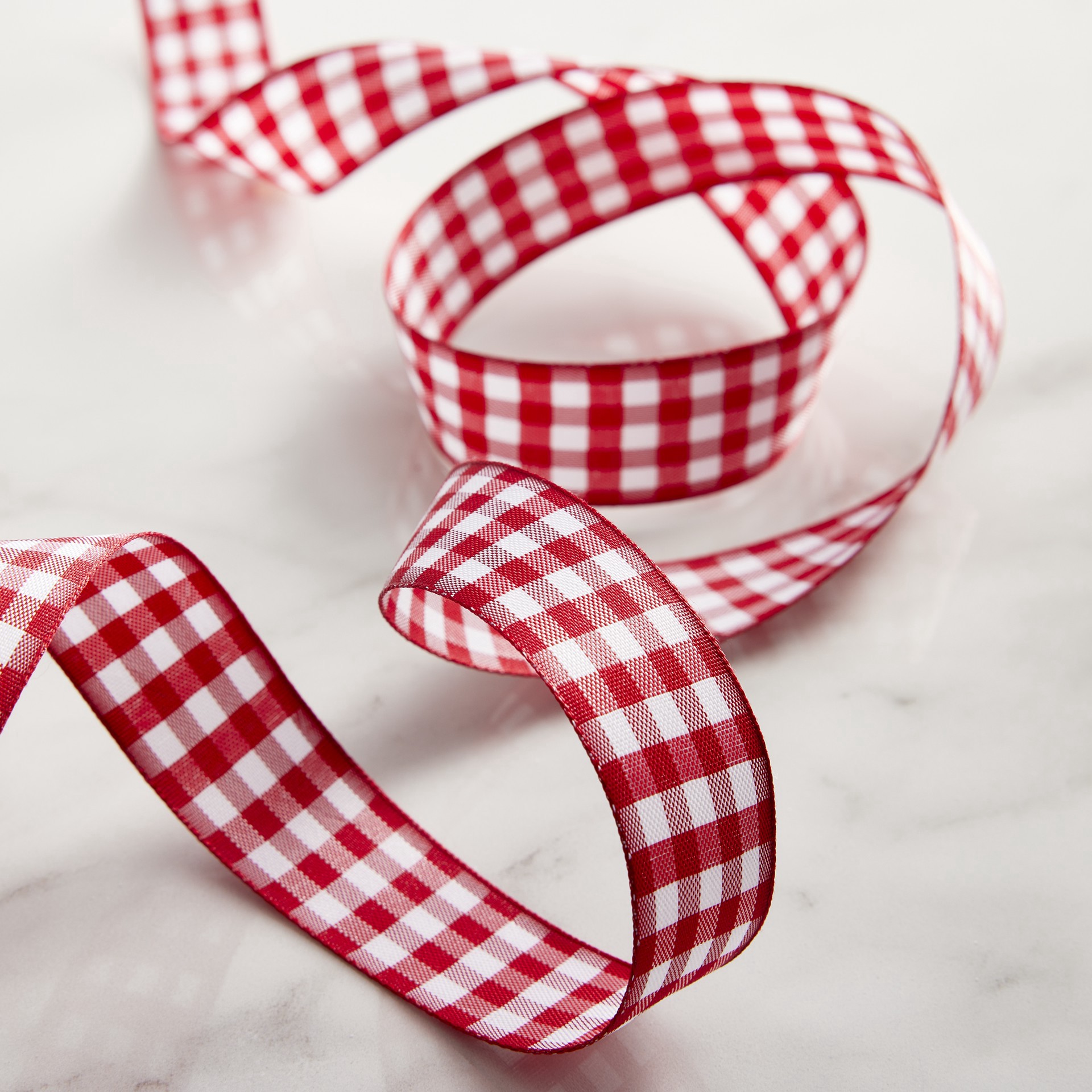 slide 4 of 4, 7/8'' X 5yd. Gingham Ribbon By Celebrate It, 7/8 in x 5 yd