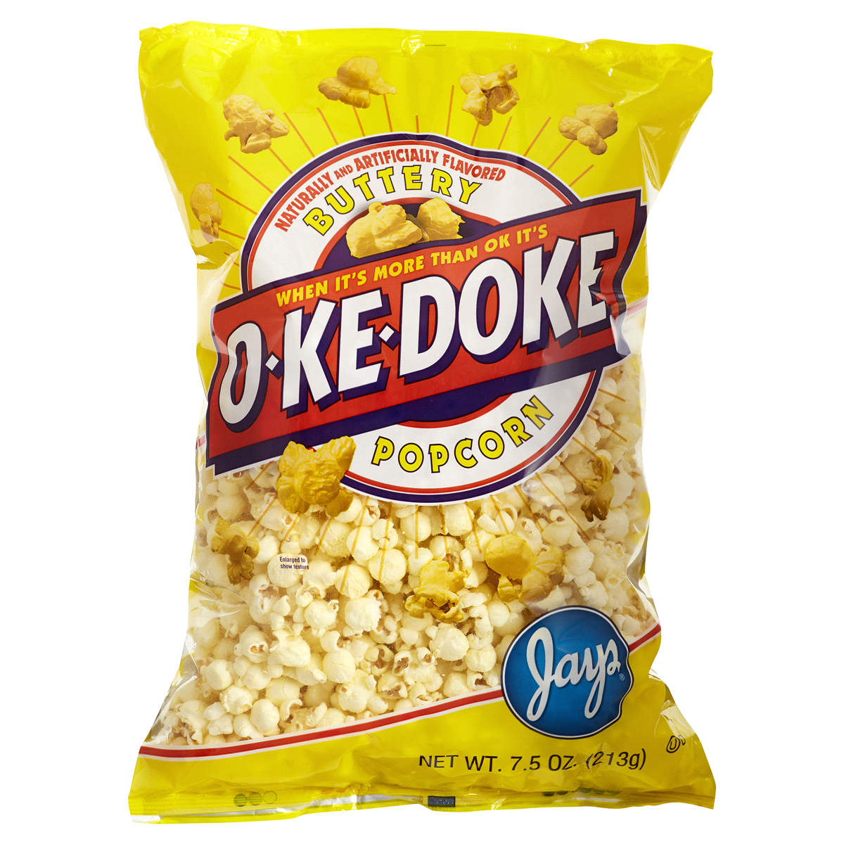 slide 1 of 1, O-Ke-Doke Buttery Artificial Flavored Popcorn, 8 oz