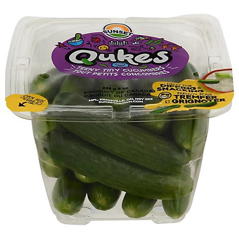 slide 1 of 1, Sunset Qukes Cucumbers Teeny Tiny - 9 OZ, 9 oz