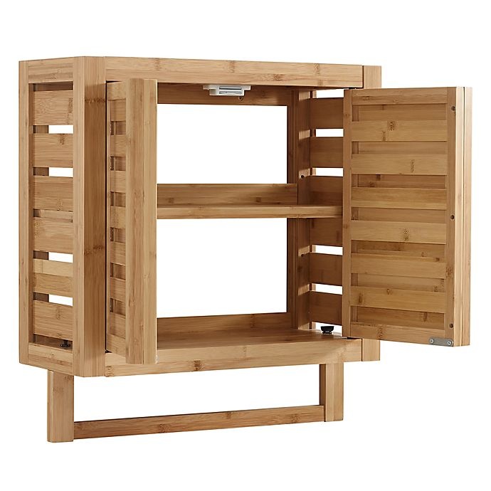 slide 3 of 3, Haven No Tools Bamboo Wall Cabinet - Natural, 1 ct