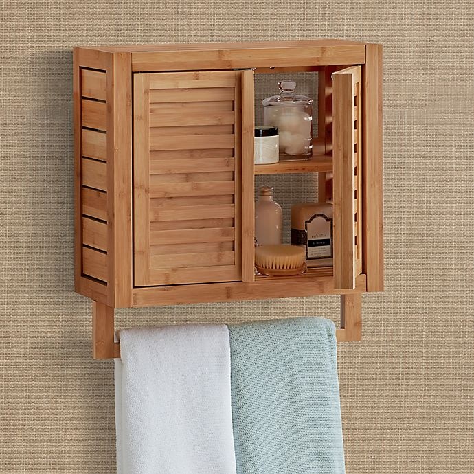 slide 2 of 3, Haven No Tools Bamboo Wall Cabinet - Natural, 1 ct