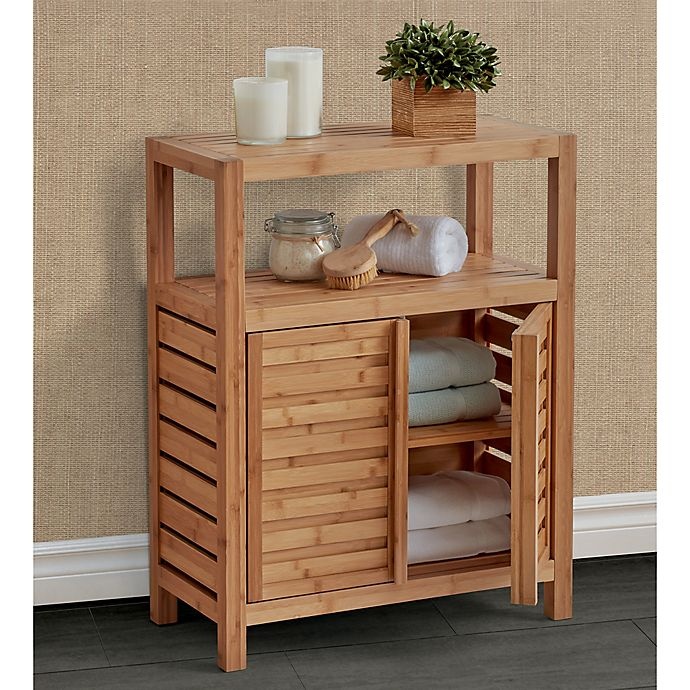 slide 2 of 3, Haven No Tools Bamboo Floor Cabinet - Natural, 1 ct