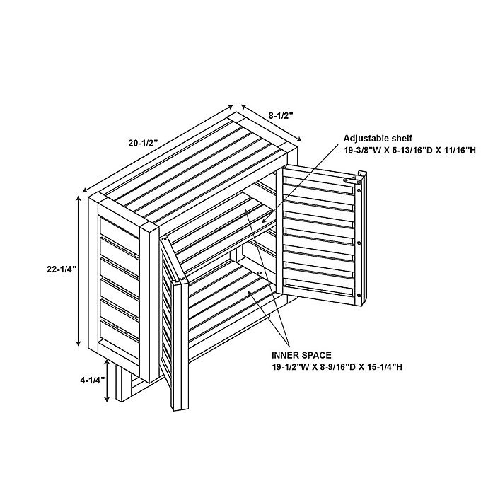 slide 3 of 3, Haven No Tools Bamboo Wall Cabinet - Mocha, 1 ct