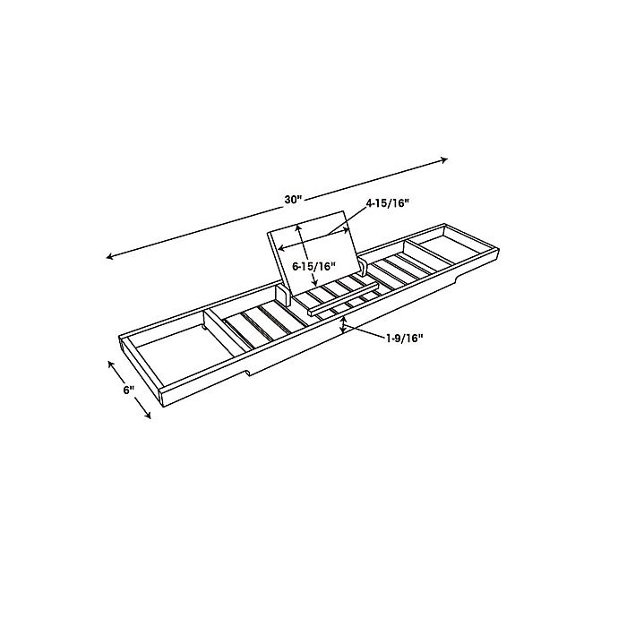 slide 6 of 9, Haven Natural Tub Caddy - Natural, 1 ct