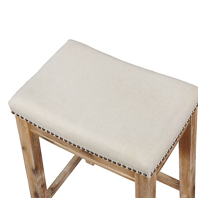 slide 6 of 6, Linon Home Westwood Counter Stool - Acacia Brown, 26 in