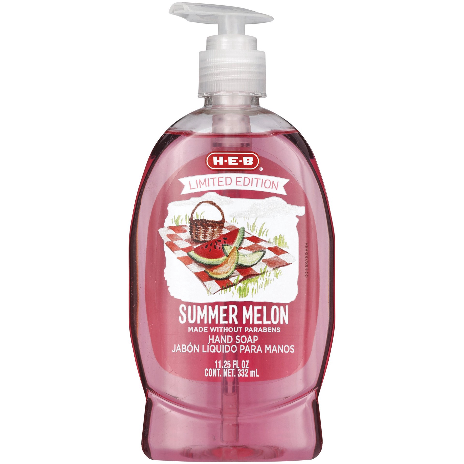 slide 1 of 1, H-E-B Limited Edition Summer Hand Soap - Summer Melon, 11.25 oz