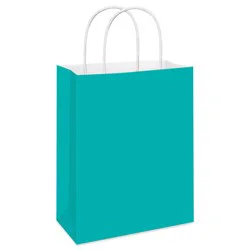 American Greetings Large Solid Aqua Gift Bag for All Occasions