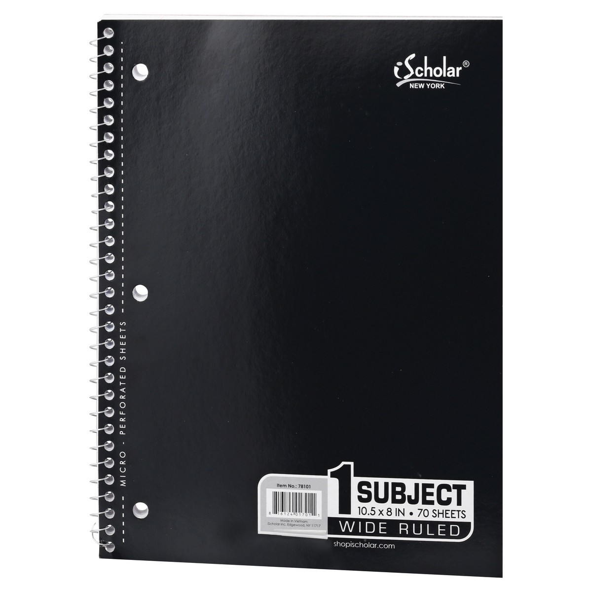slide 5 of 9, iScholar Notebook 1 ea, 1 ct