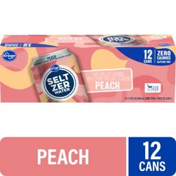 Kroger Seltzer Water Peach