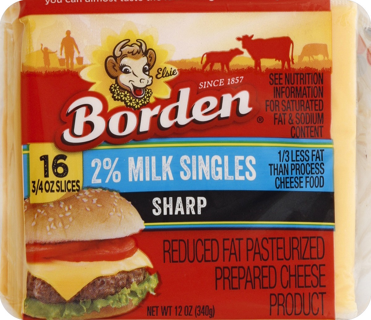 slide 5 of 5, Borden Cheese Product 16 ea, 16 ct