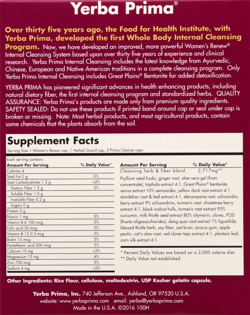 slide 3 of 13, Yerba Prima Cleanse Womn Renew Intrnl Kit, 1 ct