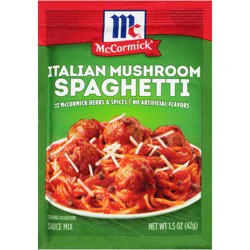 McCormick Italian Mushroom Spaghetti Sauce Seasoning Mix