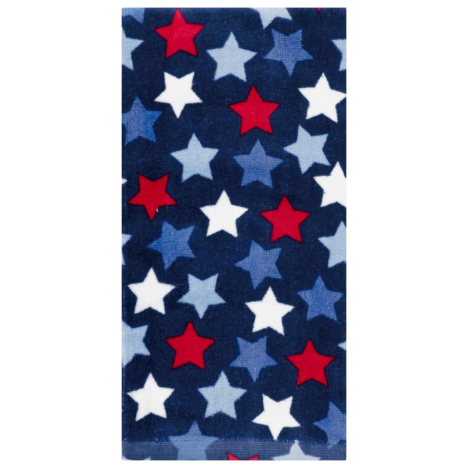 slide 1 of 2, Meijer Corporate Seasonal MCS Americana Stars & Stars Fiber Reactive Kitchen Towel, 16 in x 25 in, 16 in x 25 in