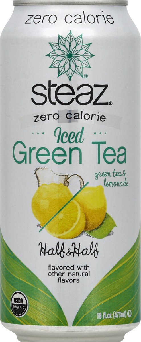 slide 4 of 4, Steaz Brew Antioxidant Brew Organic Zero Calorie Half & Half Flavored Green Tea 16 fl oz, 16 fl oz