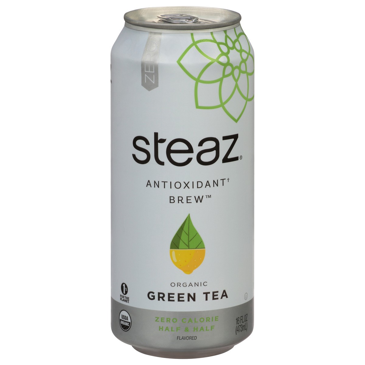 slide 1 of 4, Steaz Brew Antioxidant Brew Organic Zero Calorie Half & Half Flavored Green Tea 16 fl oz, 16 fl oz