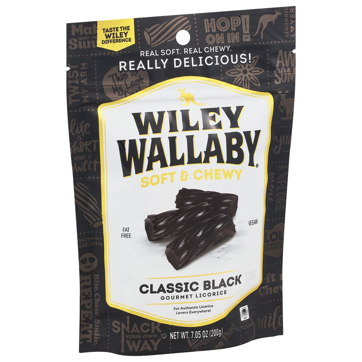 slide 3 of 9, Wiley Wallaby Classic Black Licorice, 7.05 oz