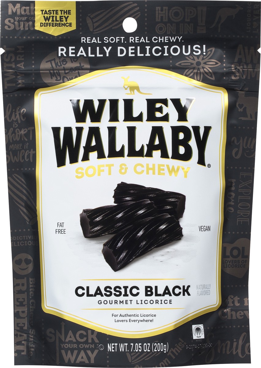 slide 4 of 9, Wiley Wallaby Classic Black Licorice, 7.05 oz