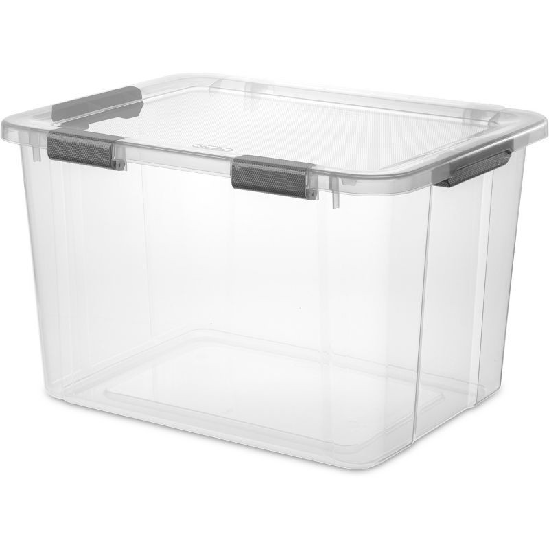 slide 1 of 19, Sterilite 80 qt Hinged Lid Latch Box, 80 qt