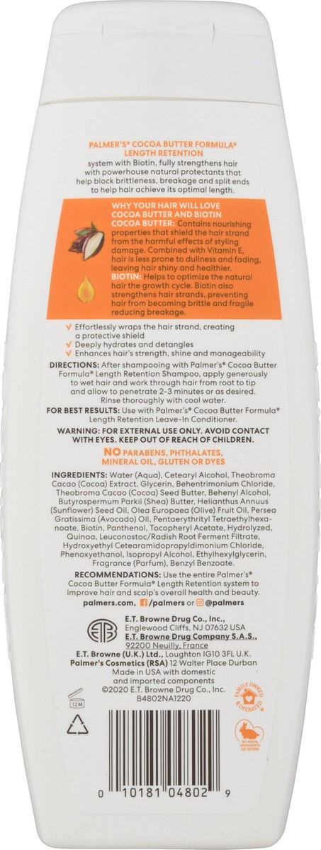 slide 5 of 9, Palmer's Palmers Cocoa Butter Formula Palmers Cocoa Butter Biotin Conditioner, 13 oz