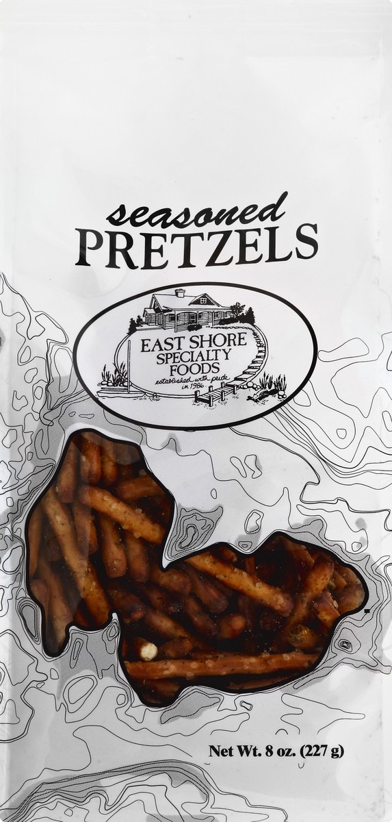 slide 1 of 6, East Shore Pretzels - 8 oz, 8 oz