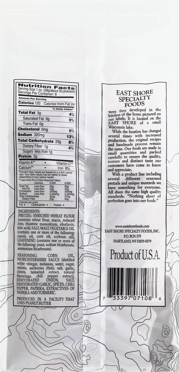 slide 4 of 6, East Shore Pretzels - 8 oz, 8 oz